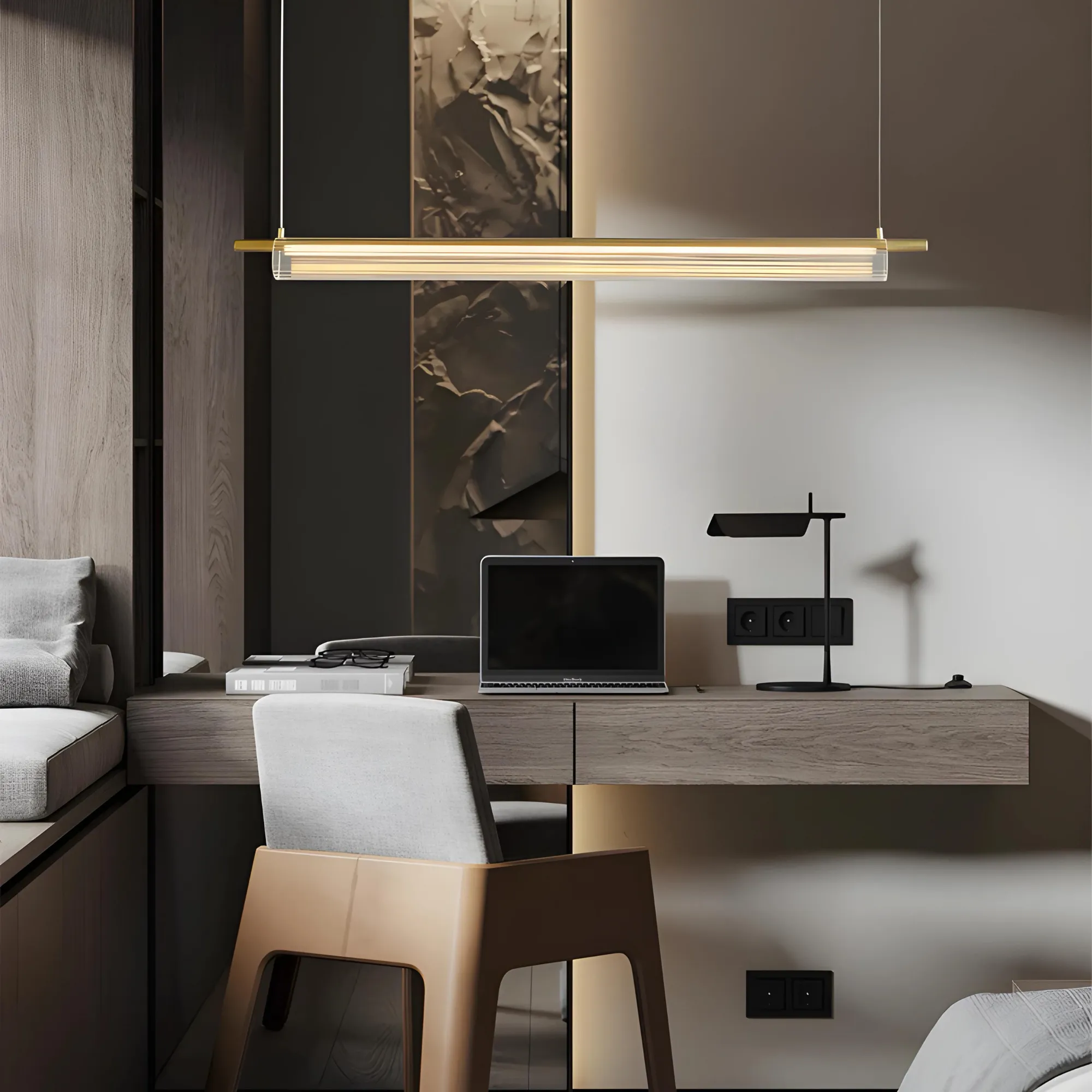 HOLL / Knurled Bar Pendant Light