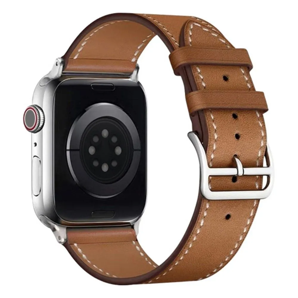 IMAK Apple Watch (45mm) PG1 series leather watch strap - Brown