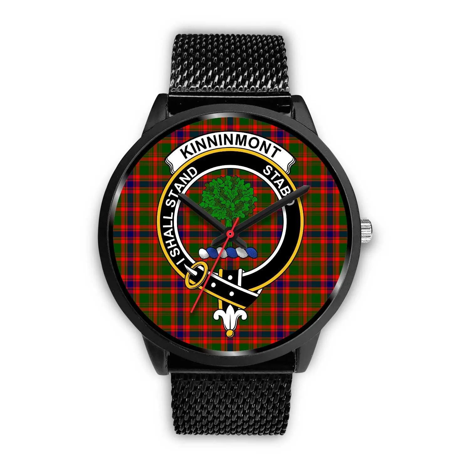 Kinninmont Clan Badge Tartan Black Watch