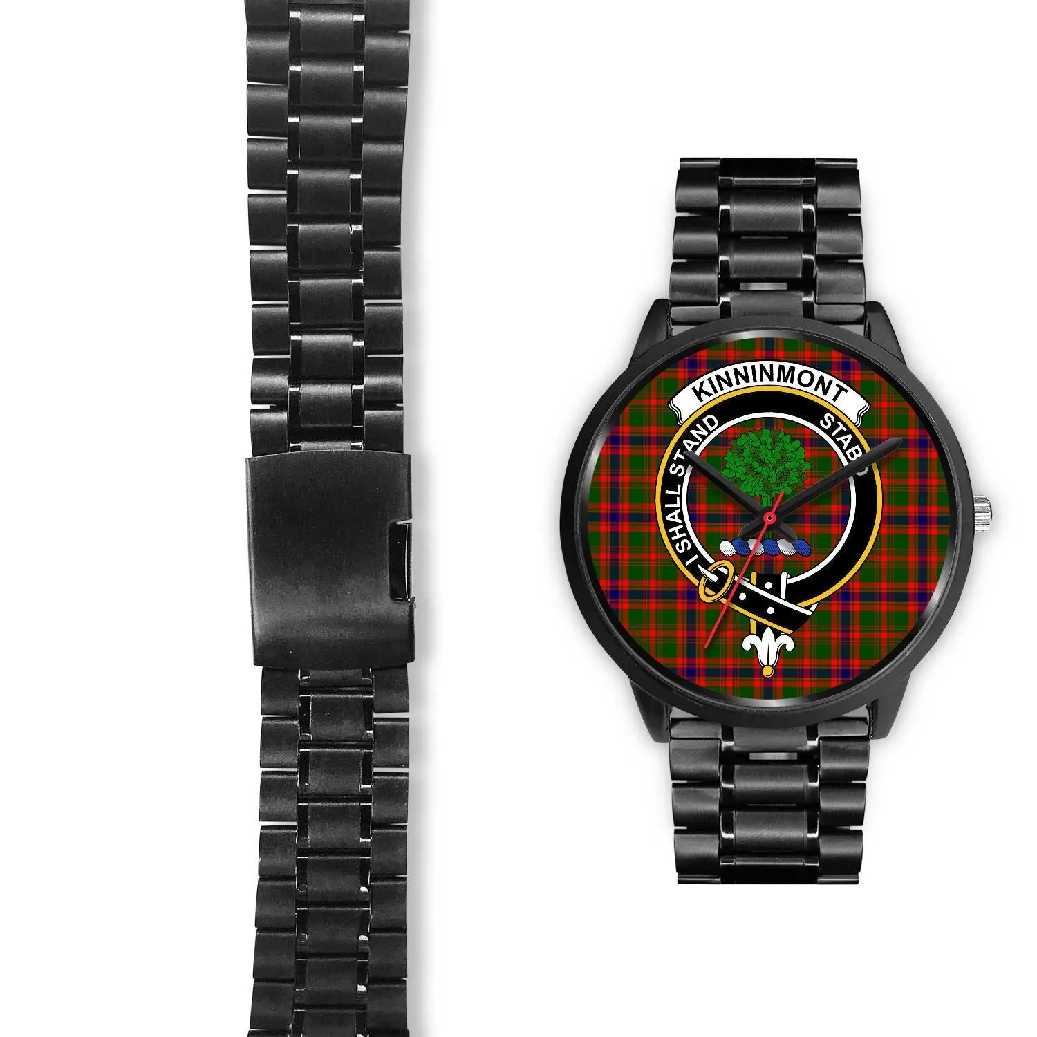 Kinninmont Clan Badge Tartan Black Watch