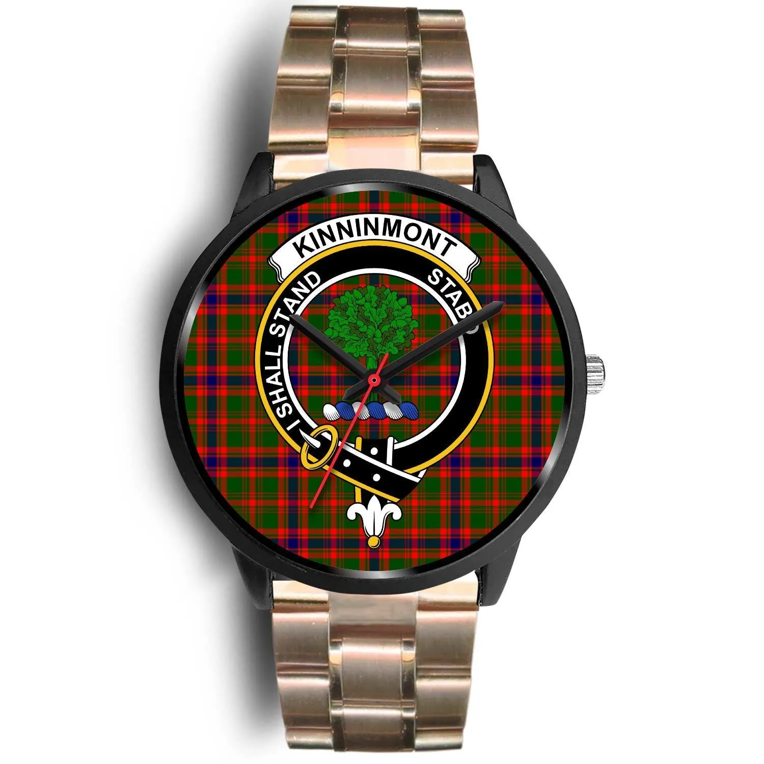 Kinninmont Clan Badge Tartan Black Watch