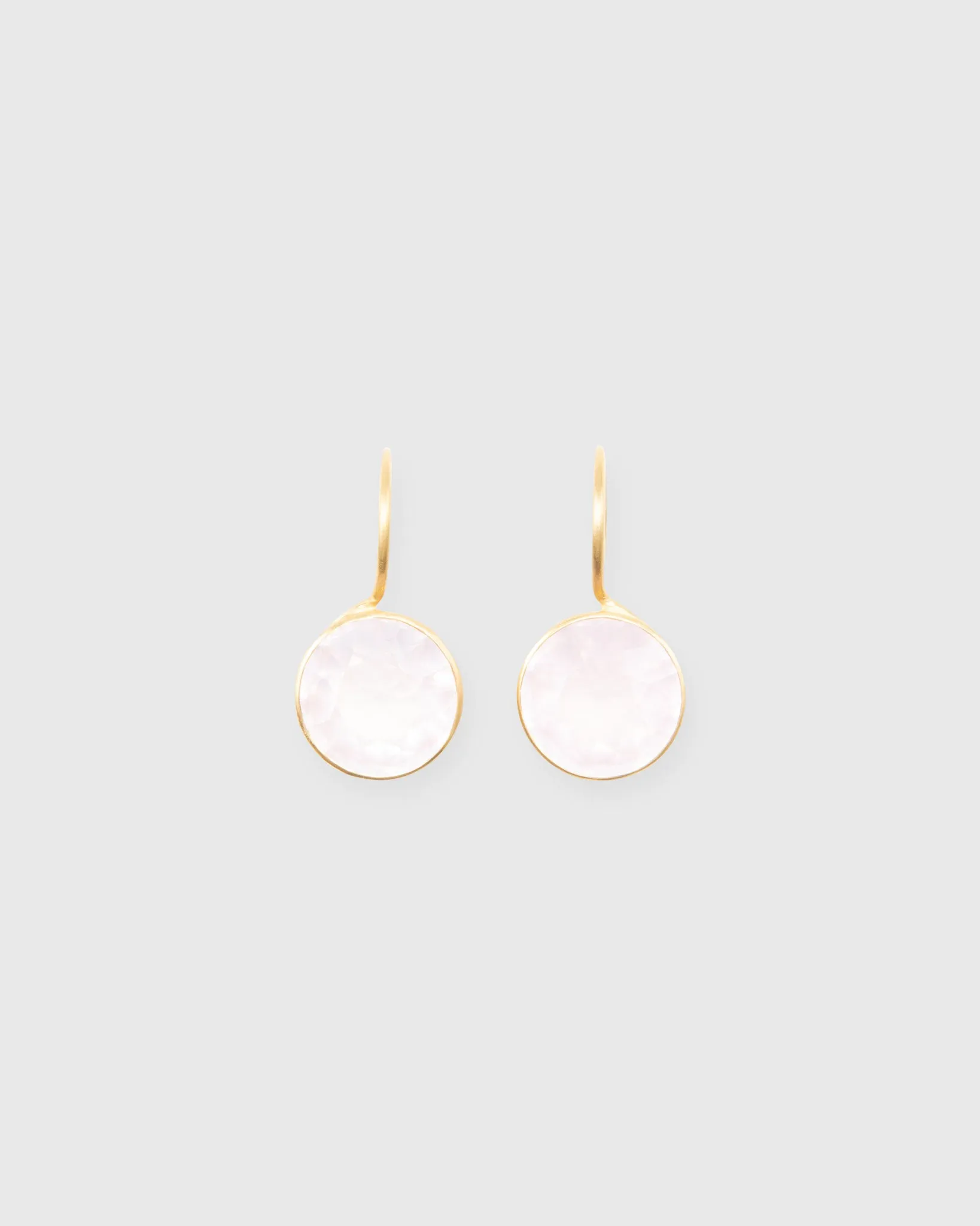 Lady Like Earrings in Rose Quartz