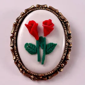 Late 70s/ Early 80s Flower Brooch/ Pendant