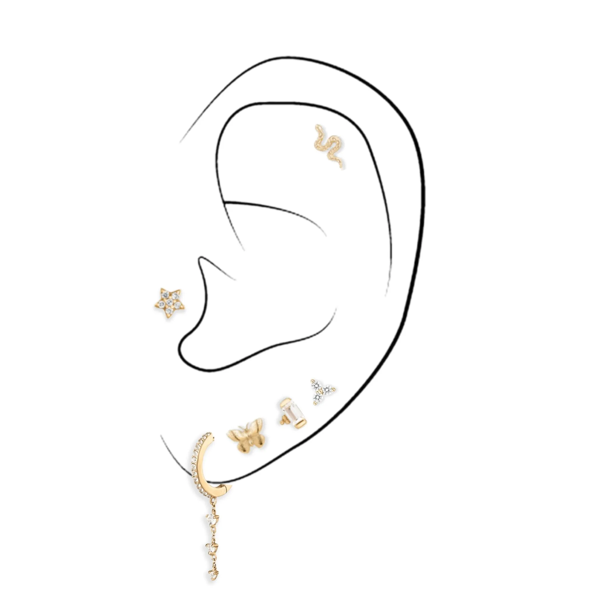 Leo earrings