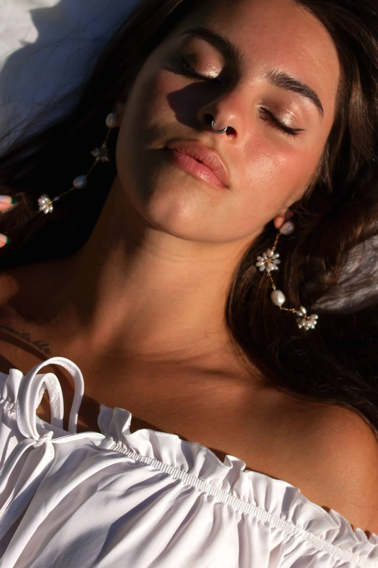 Long Fleurette Earrings