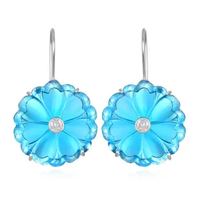 Magnolia Earring-Swiss Blue