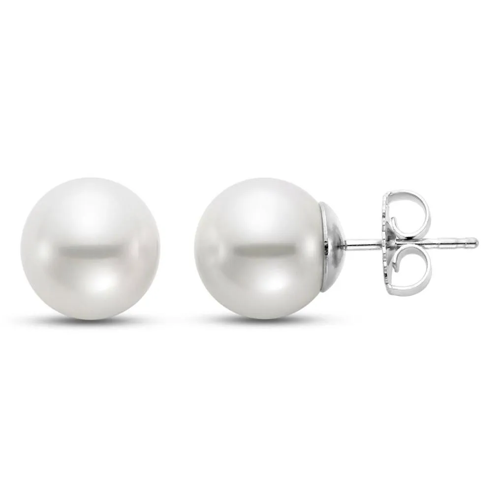 Mastoloni Freshwater White Gold Pearl Stud Earrings