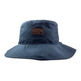 Maui Leather Patch Bucket Hat