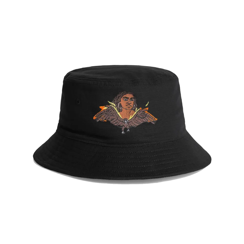 Miiesha / Eagle Black Bucket Hat