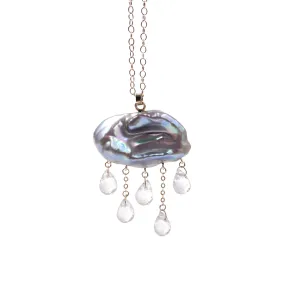 Monsoon Necklace, Gray XL Pearl