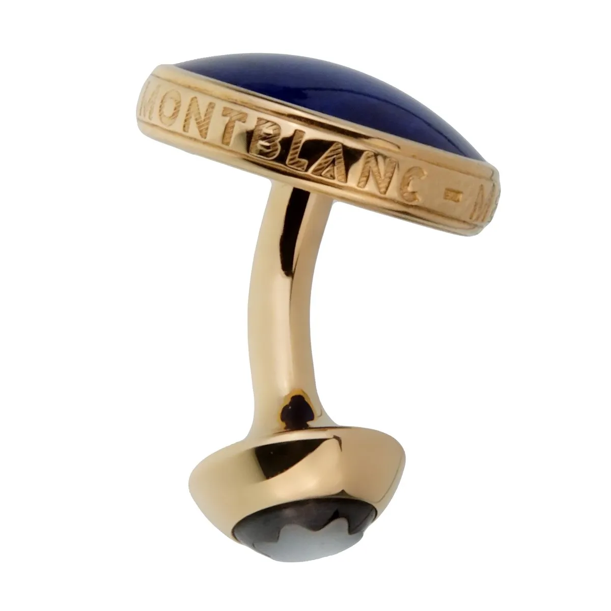 Montblanc Meisterstuck Yellow Gold and Lapis Cufflinks
