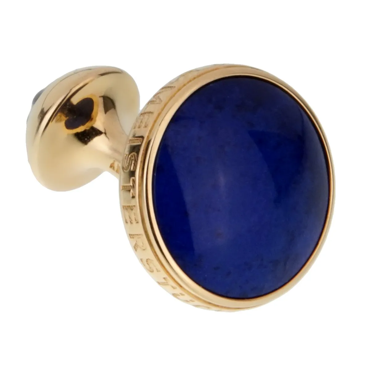 Montblanc Meisterstuck Yellow Gold and Lapis Cufflinks