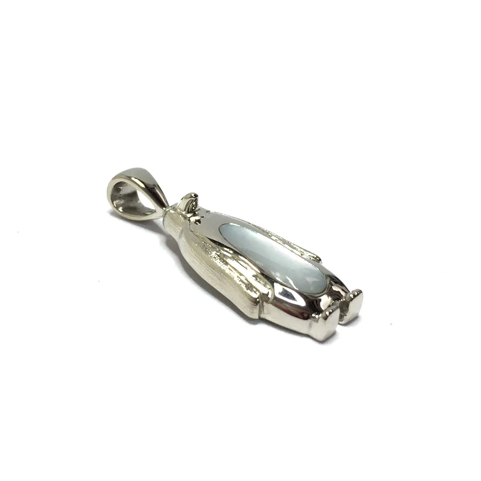 Mother Of Pearl Inlaid Penguin Pendant