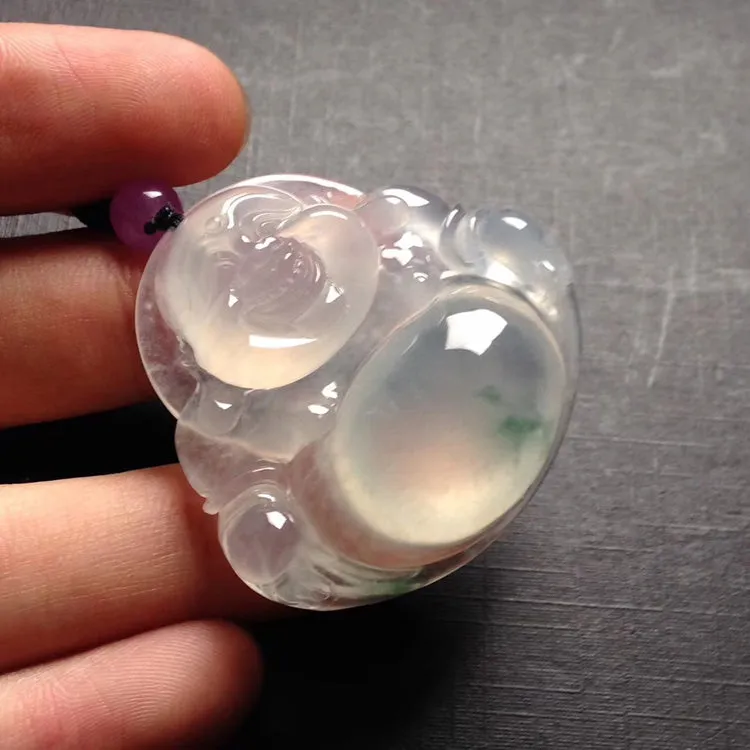 Natural Jade Pendant Jadeite Buddha Pendant PT313