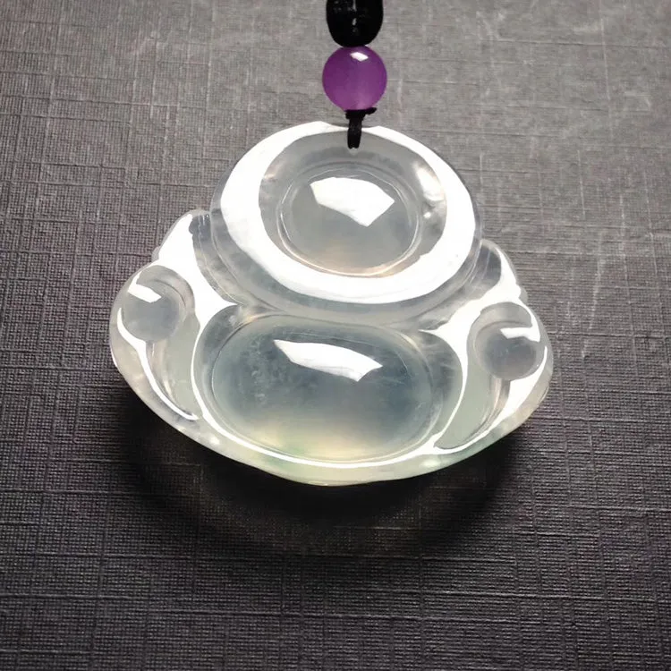 Natural Jade Pendant Jadeite Buddha Pendant PT313