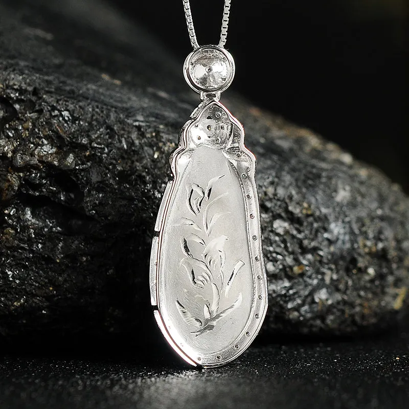 Natural Jade Pendant Jadeite Gold Pendant PT54