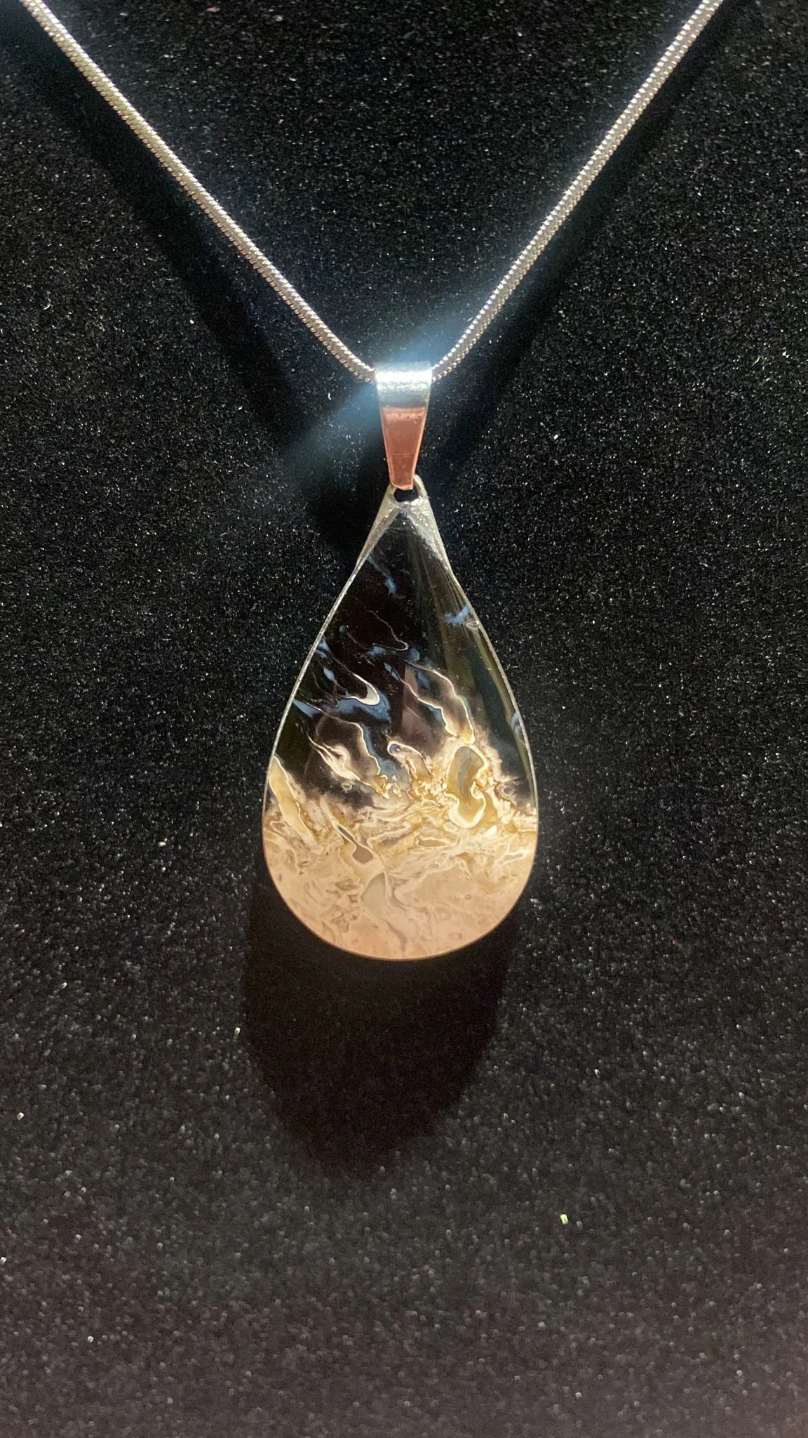 Palmroot Teardrop Crystal Pendant (XL)