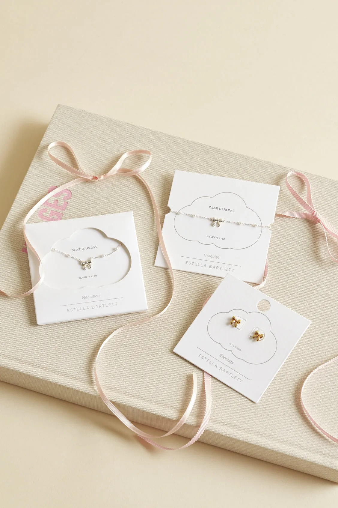 Pearl Bow Stud Earrings