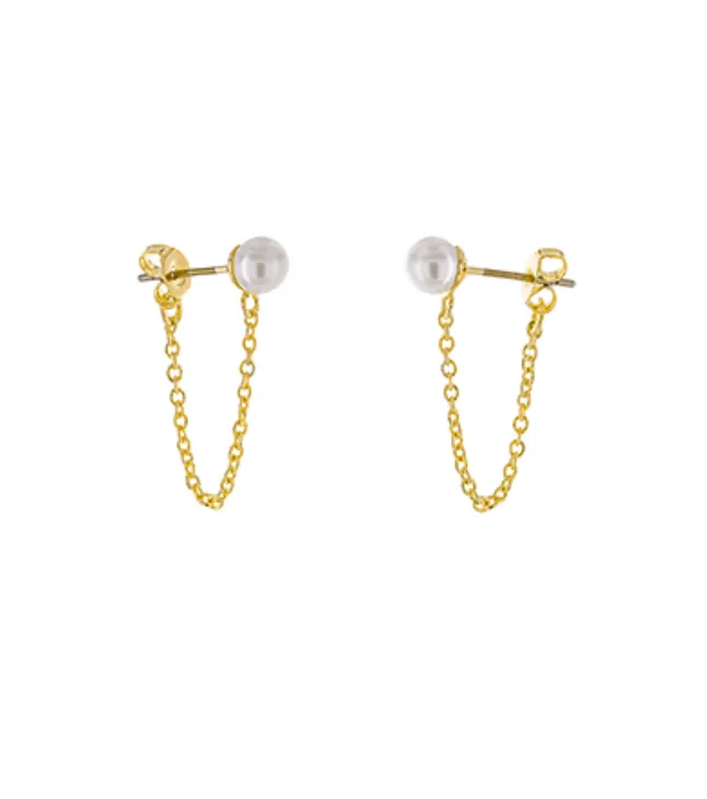 Pearl Chain Studs