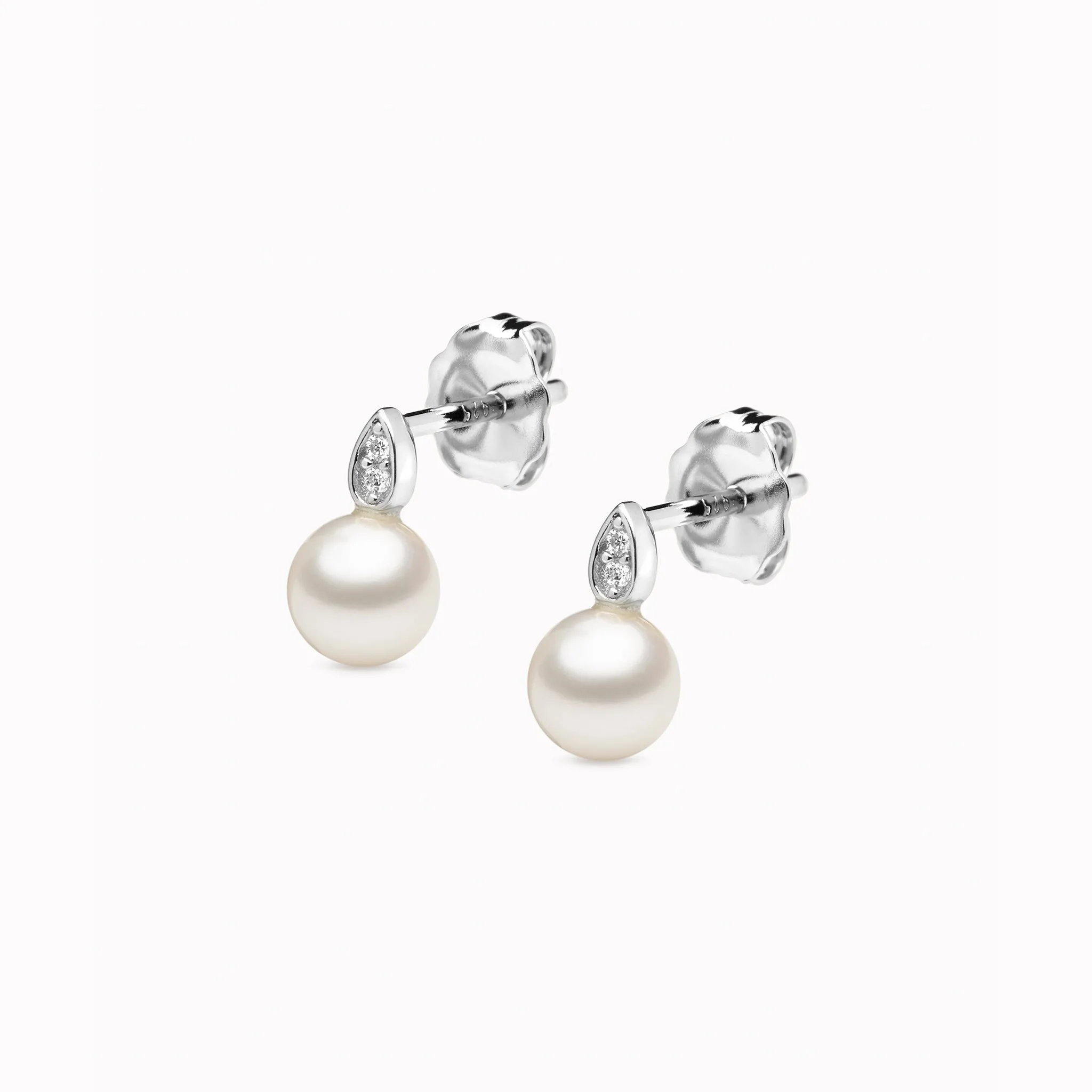 Pearl Earrings Silver - Eline
