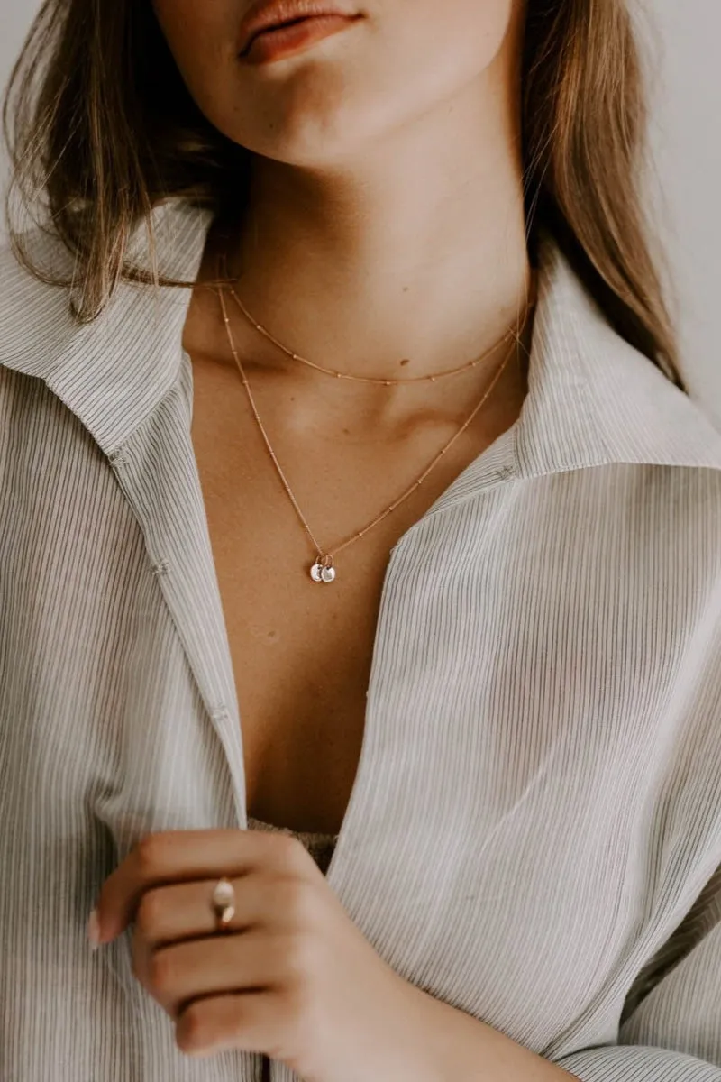 Petite Initial Pendant - 9ct Rose Gold