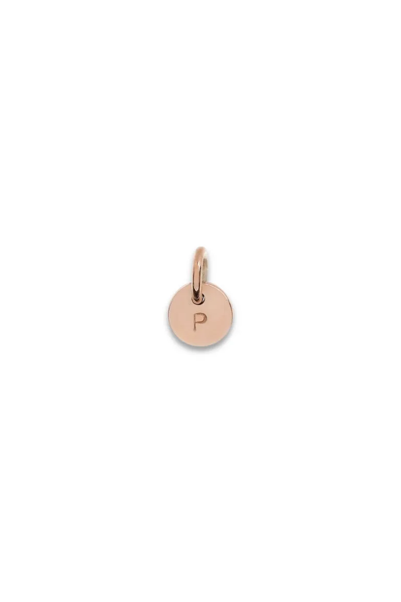 Petite Initial Pendant - 9ct Rose Gold
