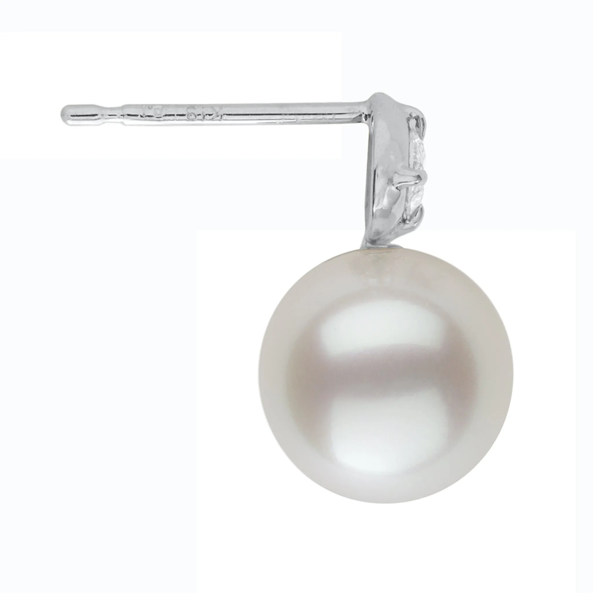 Petite Pearl & Diamond Studs