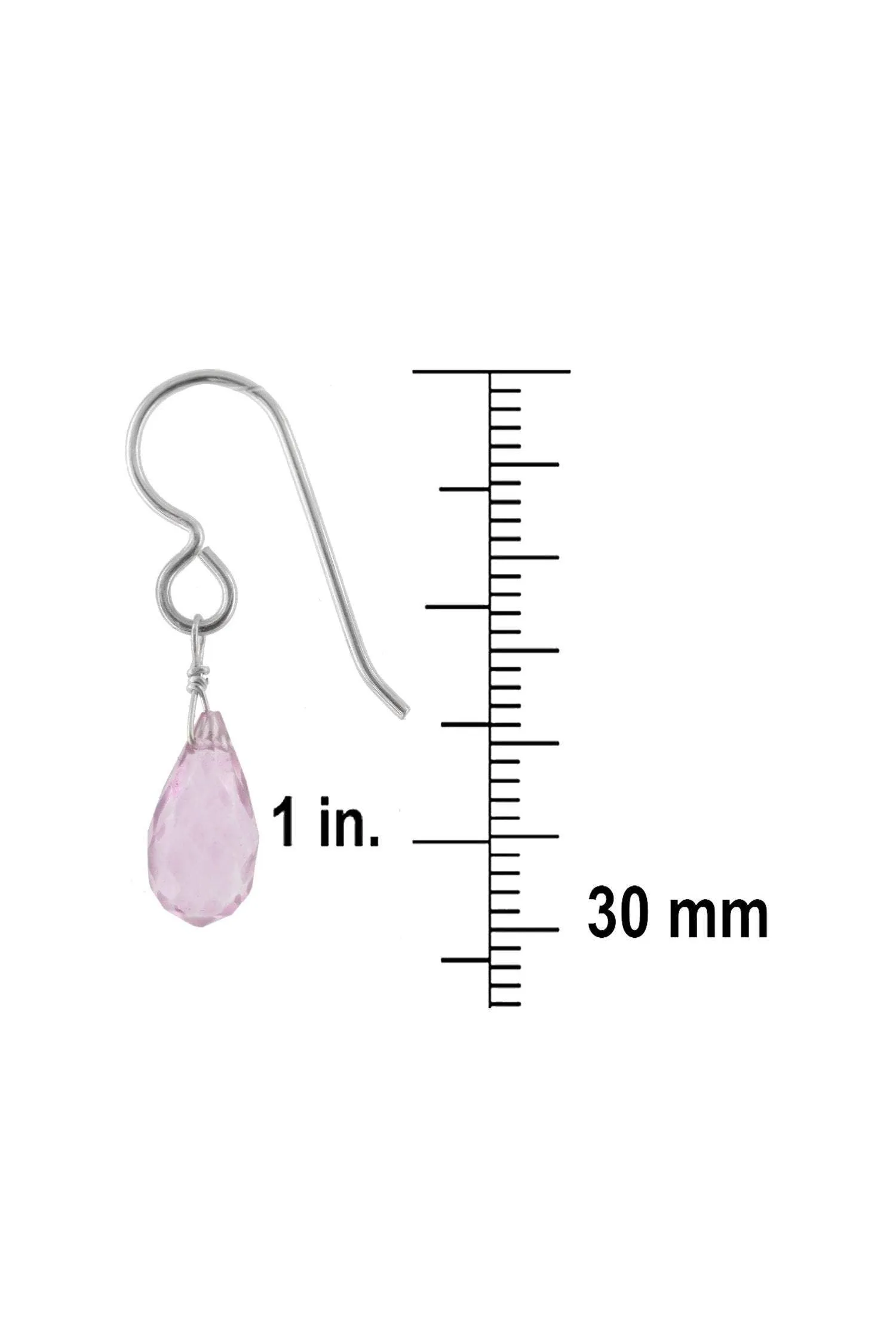 Pink Quartz Baby Pink Gemstone Earrings