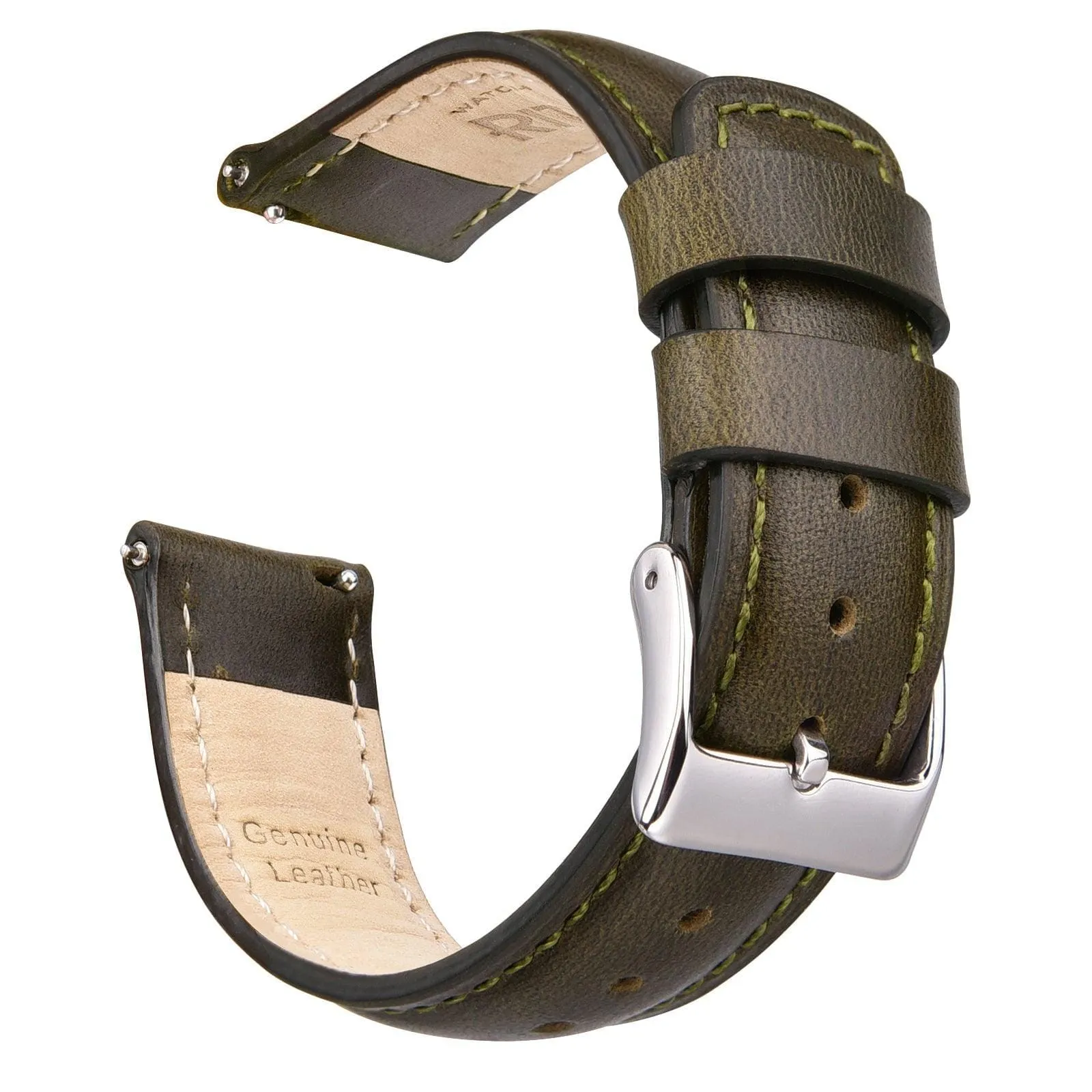 Ritche Classic Leather Watch Band Straps