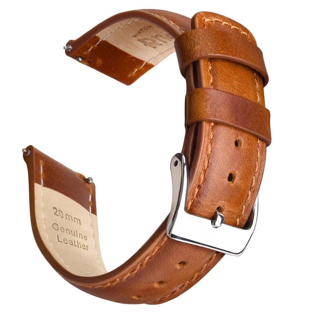 Ritche Classic Leather Watch Band Straps