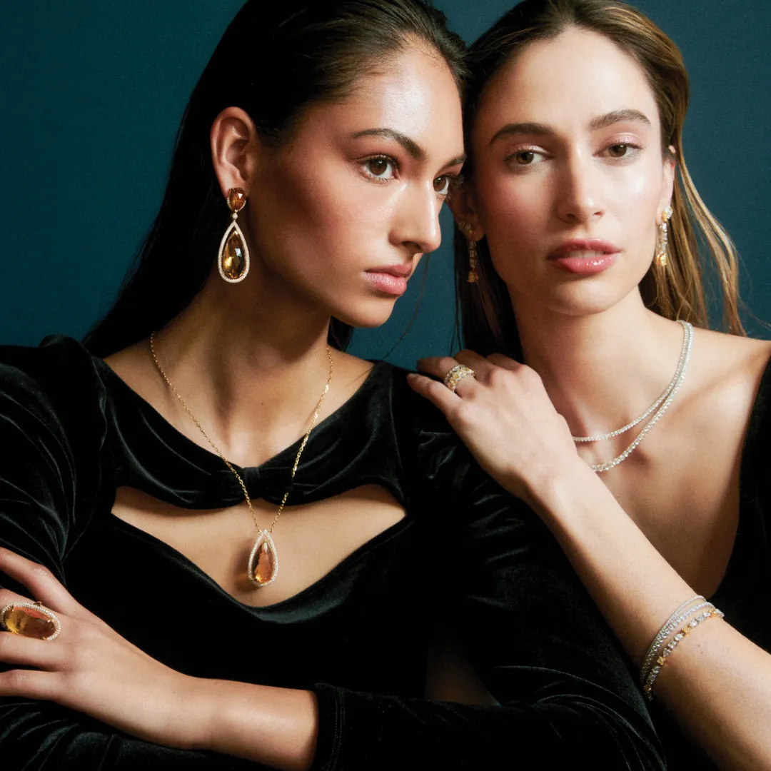 Riviera Monaco Fancy Yellow Diamond Drop Earrings