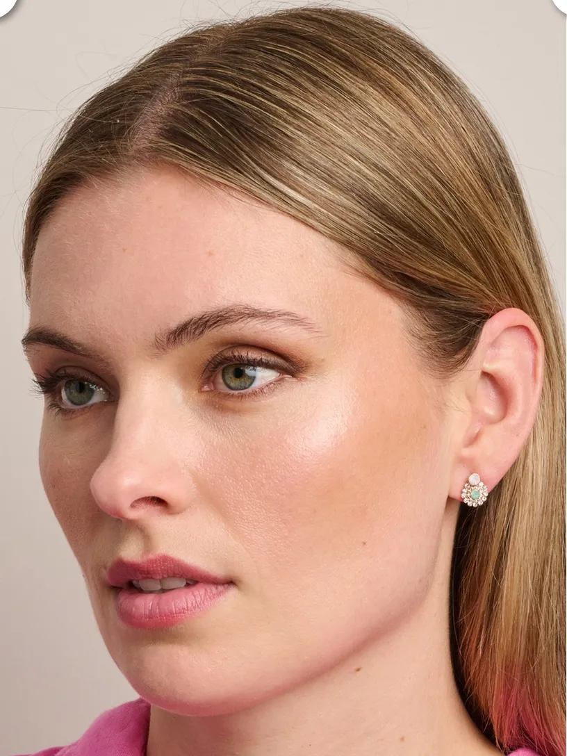 Rose Quartz Maggie Earrings