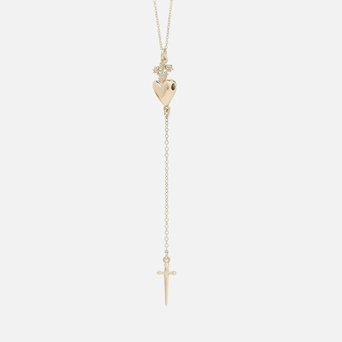 Sacred Heart Drop Pendant