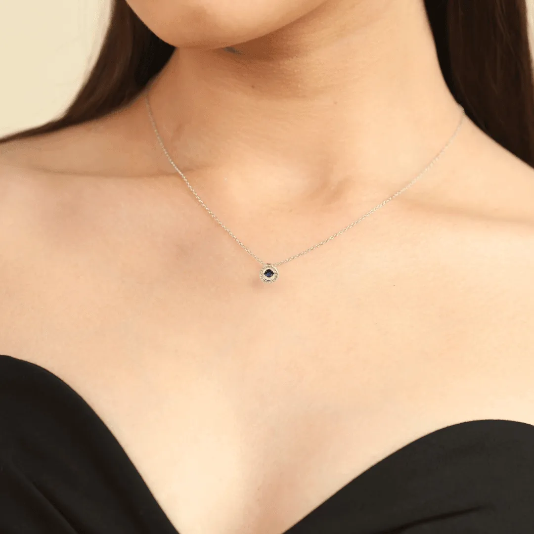 Sapphire Dancing Necklace