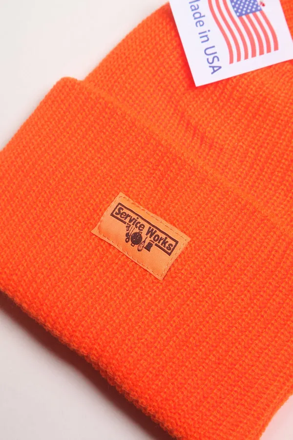 Service Works USA Watch Cap - Orange