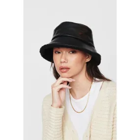 Shearling Trim Bucket Hat Bucket Hat