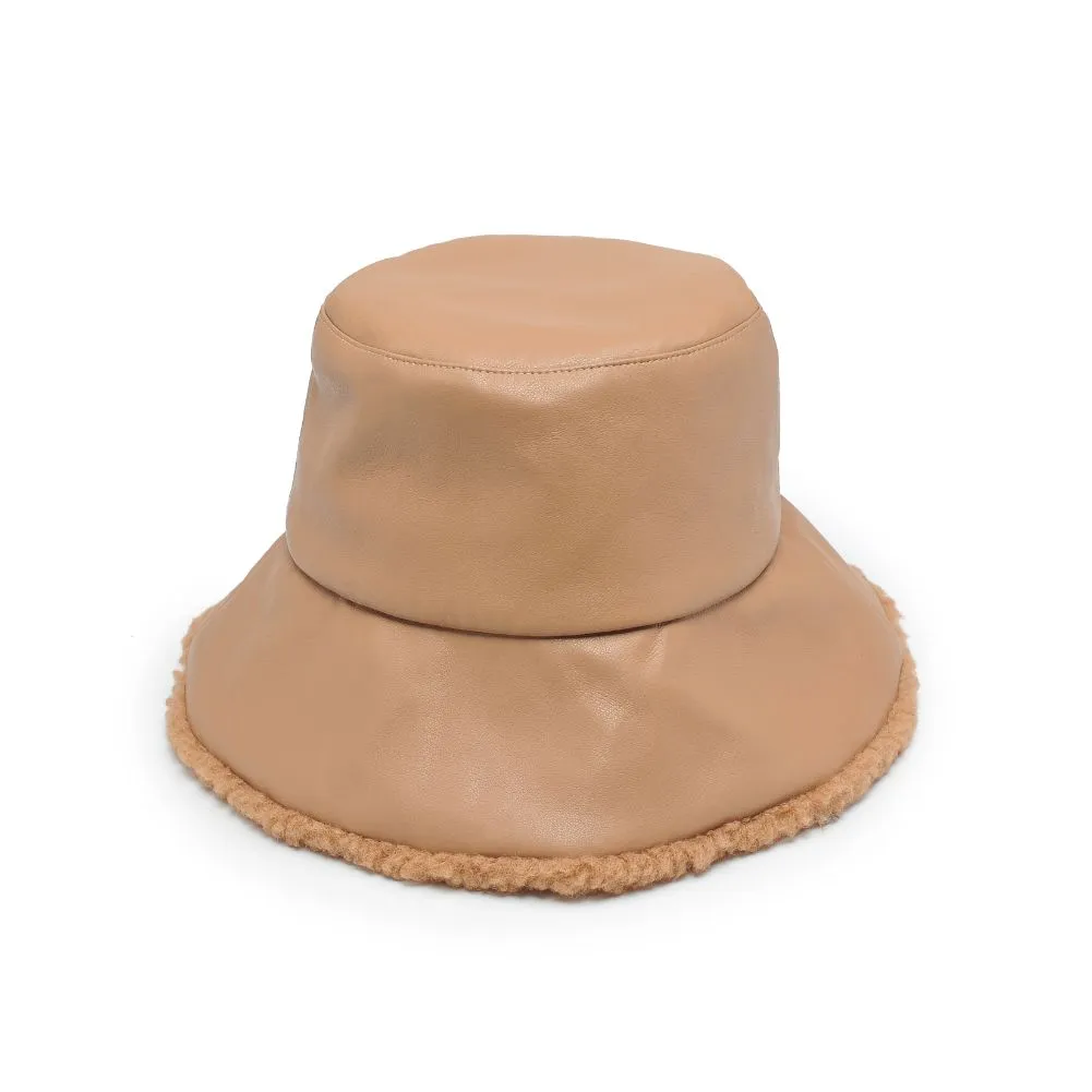 Shearling Trim Bucket Hat Bucket Hat