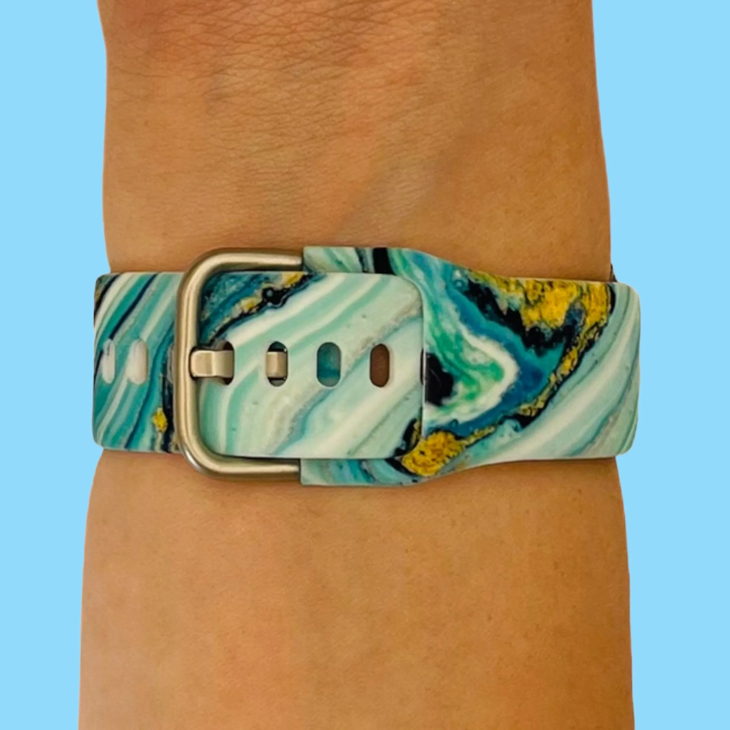 Silicone Pattern Watch Straps compatible with the Olympic 22mm Range