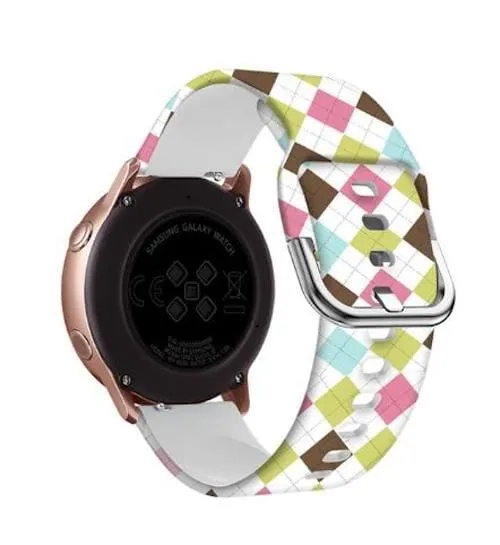 Silicone Pattern Watch Straps compatible with the Xiaomi Amazfit Smart Watch, Smart Watch 2
