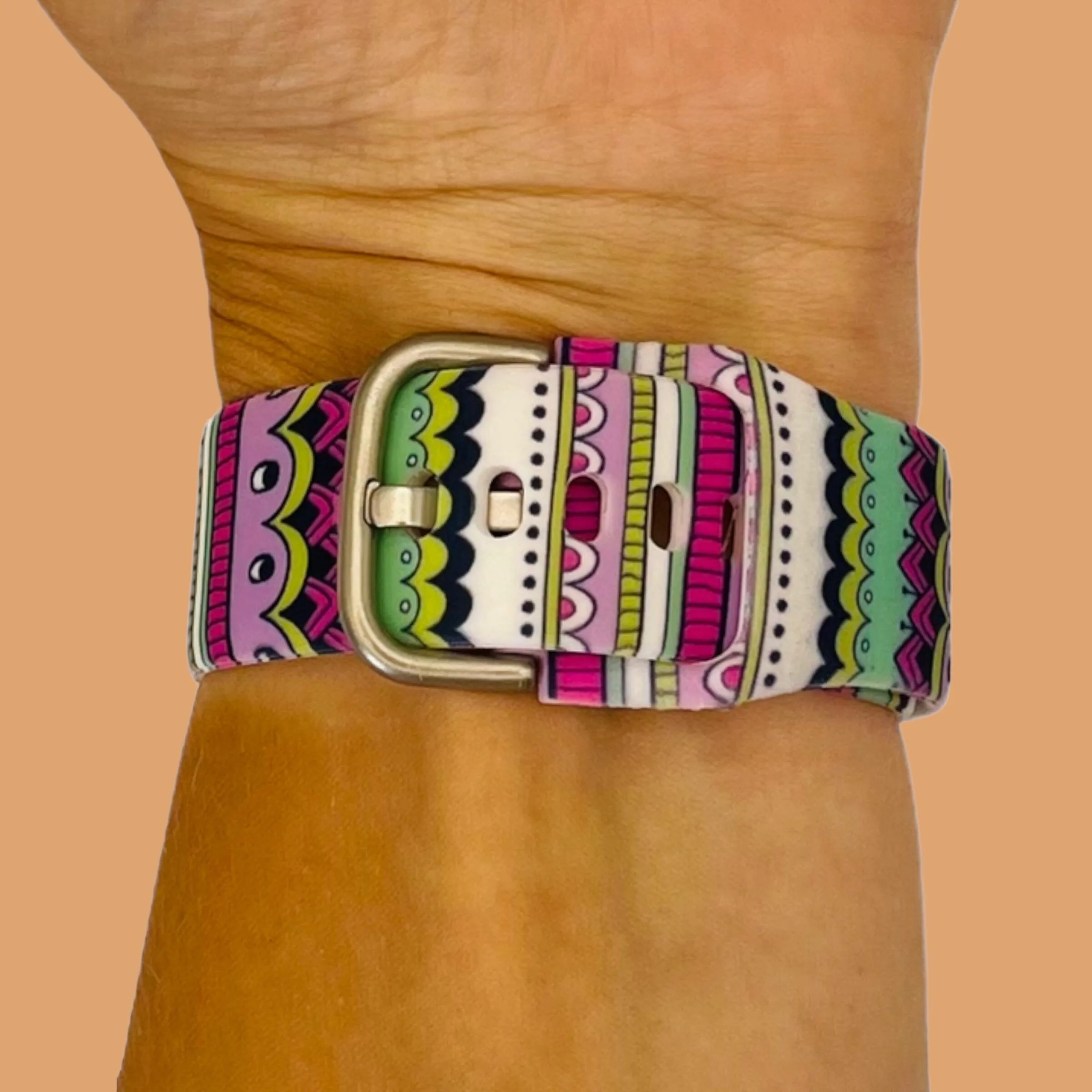 Silicone Pattern Watch Straps compatible with the Xiaomi Amazfit Smart Watch, Smart Watch 2