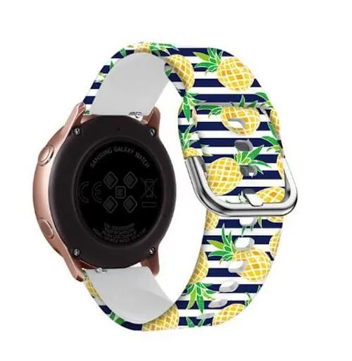 Silicone Pattern Watch Straps compatible with the Xiaomi Amazfit Smart Watch, Smart Watch 2