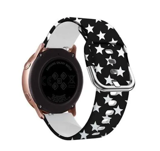 Silicone Pattern Watch Straps compatible with the Xiaomi Amazfit Smart Watch, Smart Watch 2