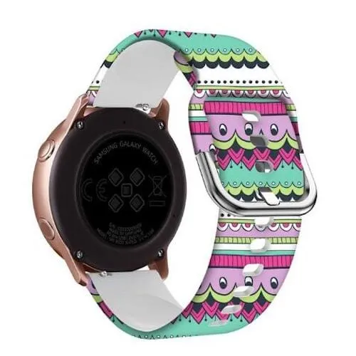 Silicone Pattern Watch Straps compatible with the Xiaomi Amazfit Smart Watch, Smart Watch 2