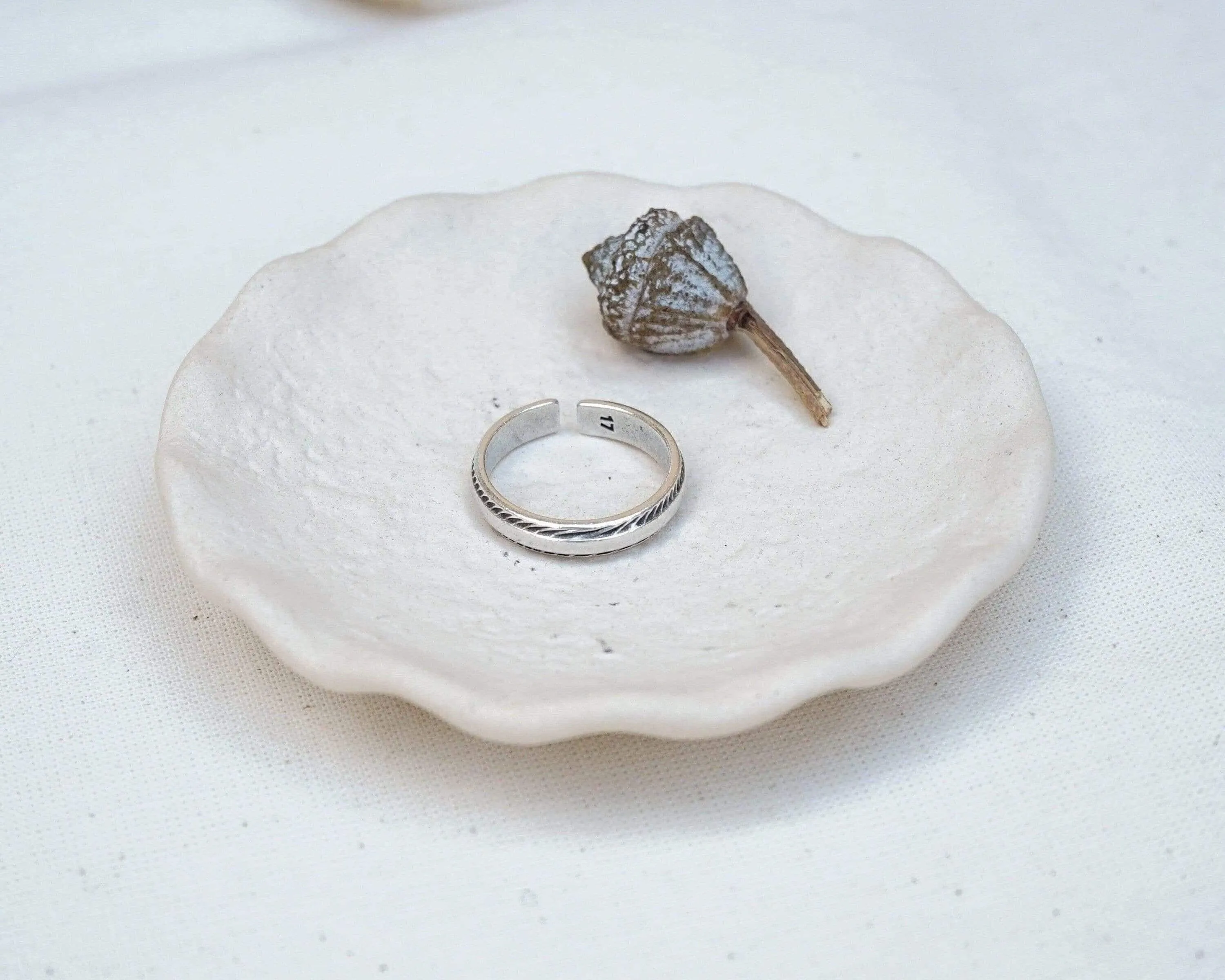 Silver Ethnic Band Ring