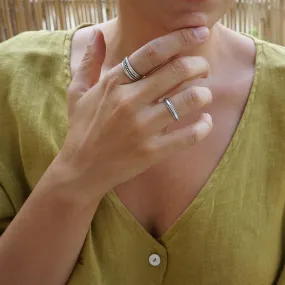 Silver Ethnic Band Ring