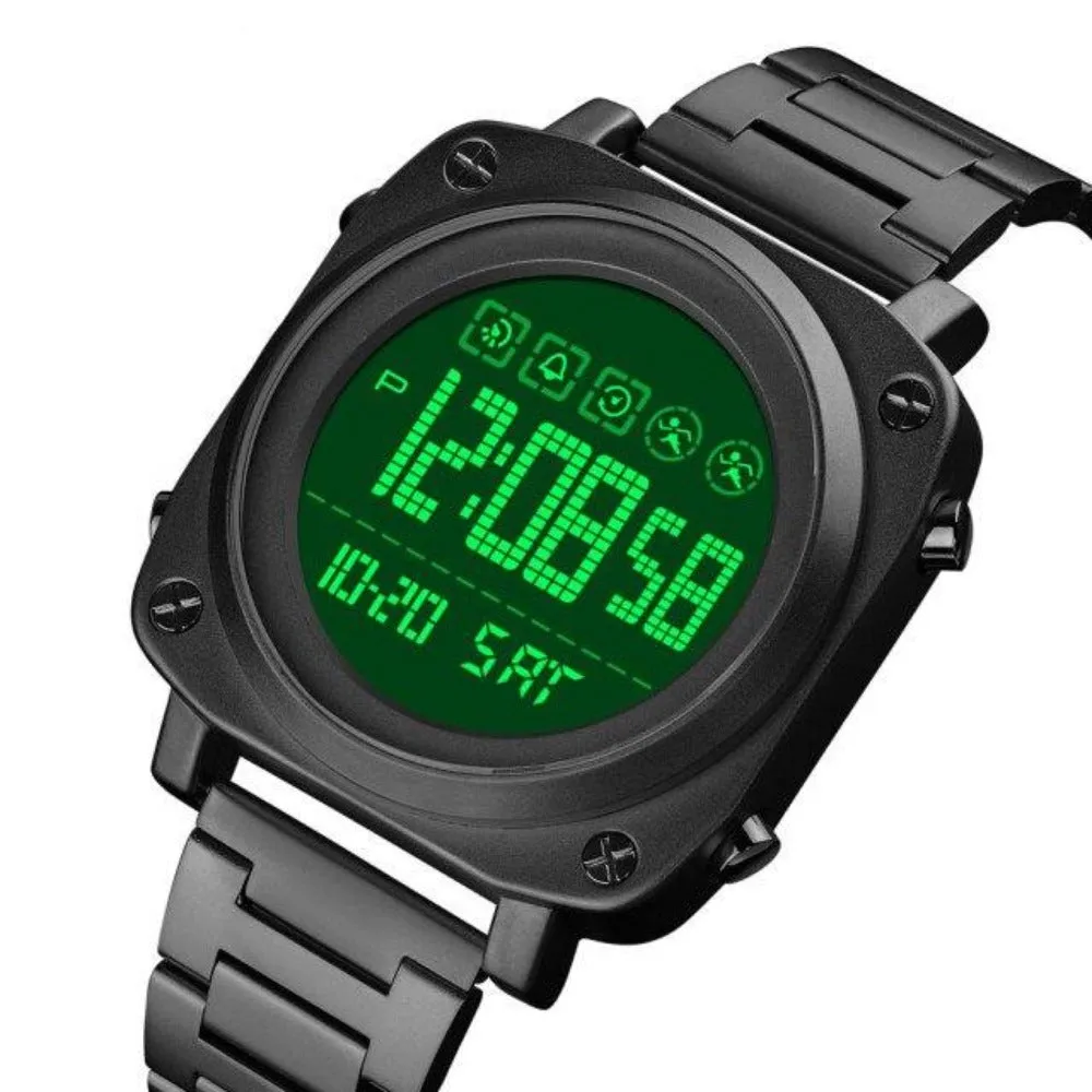 SKMEI 1726 LED Square Watch Mens w/ 30m Waterproof & Luminous