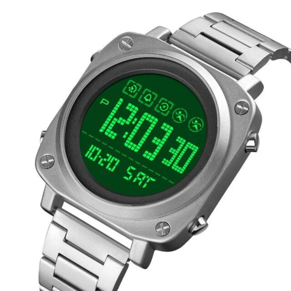 SKMEI 1726 LED Square Watch Mens w/ 30m Waterproof & Luminous