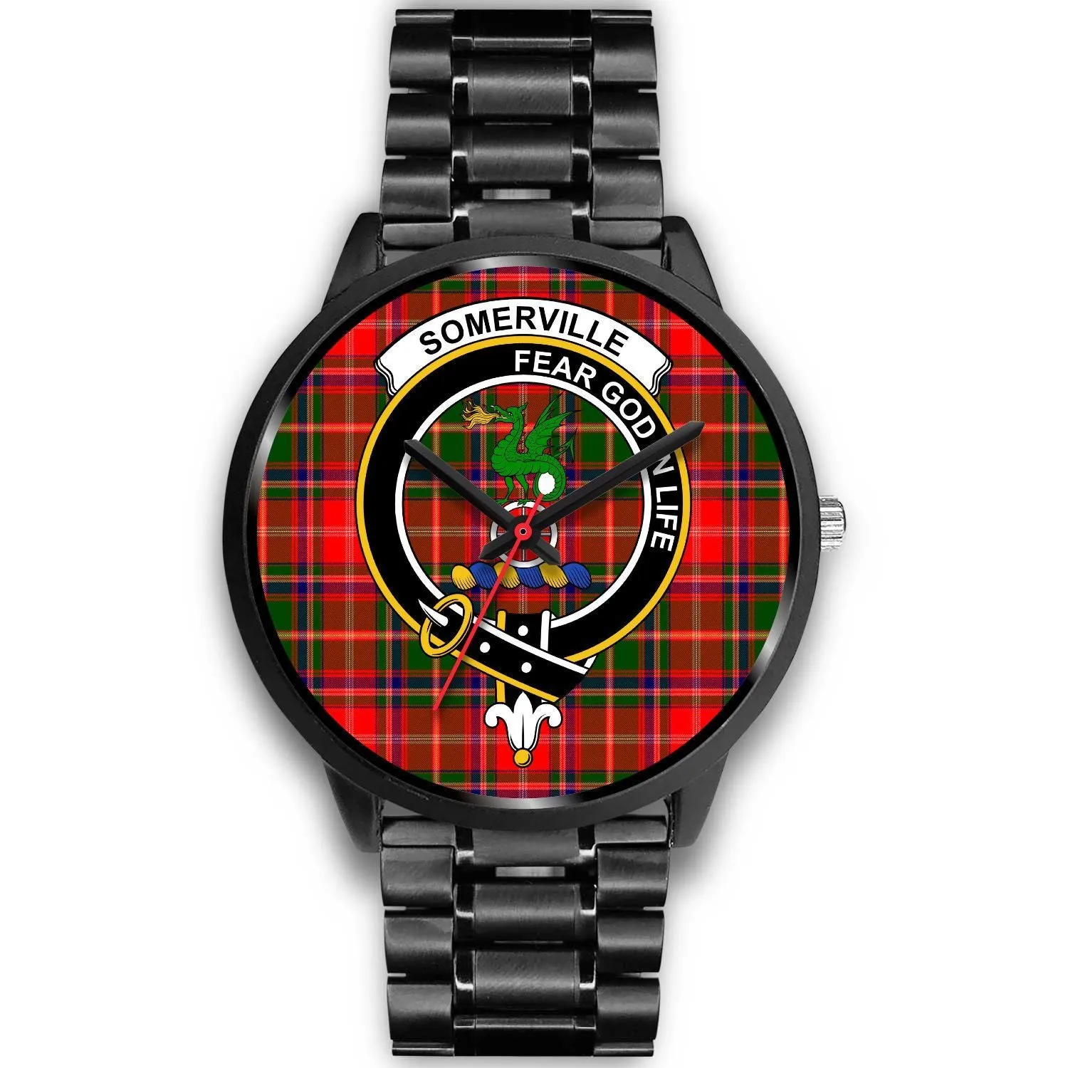 Somerville Clan Badge Tartan Black Watch