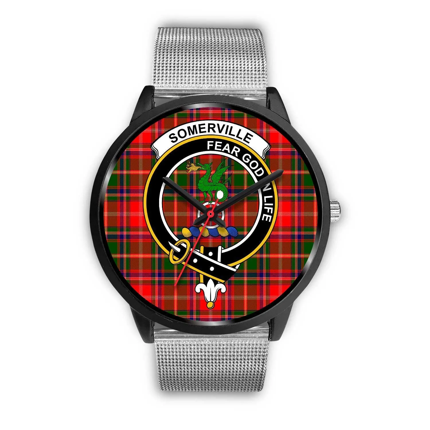 Somerville Clan Badge Tartan Black Watch
