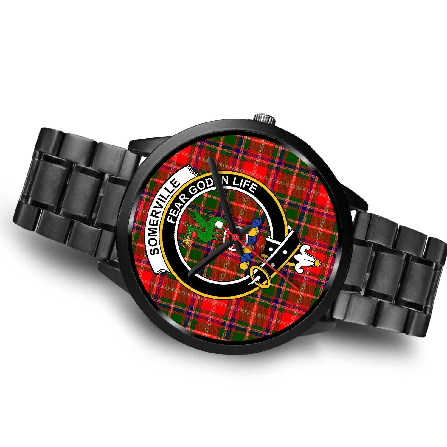 Somerville Clan Badge Tartan Black Watch